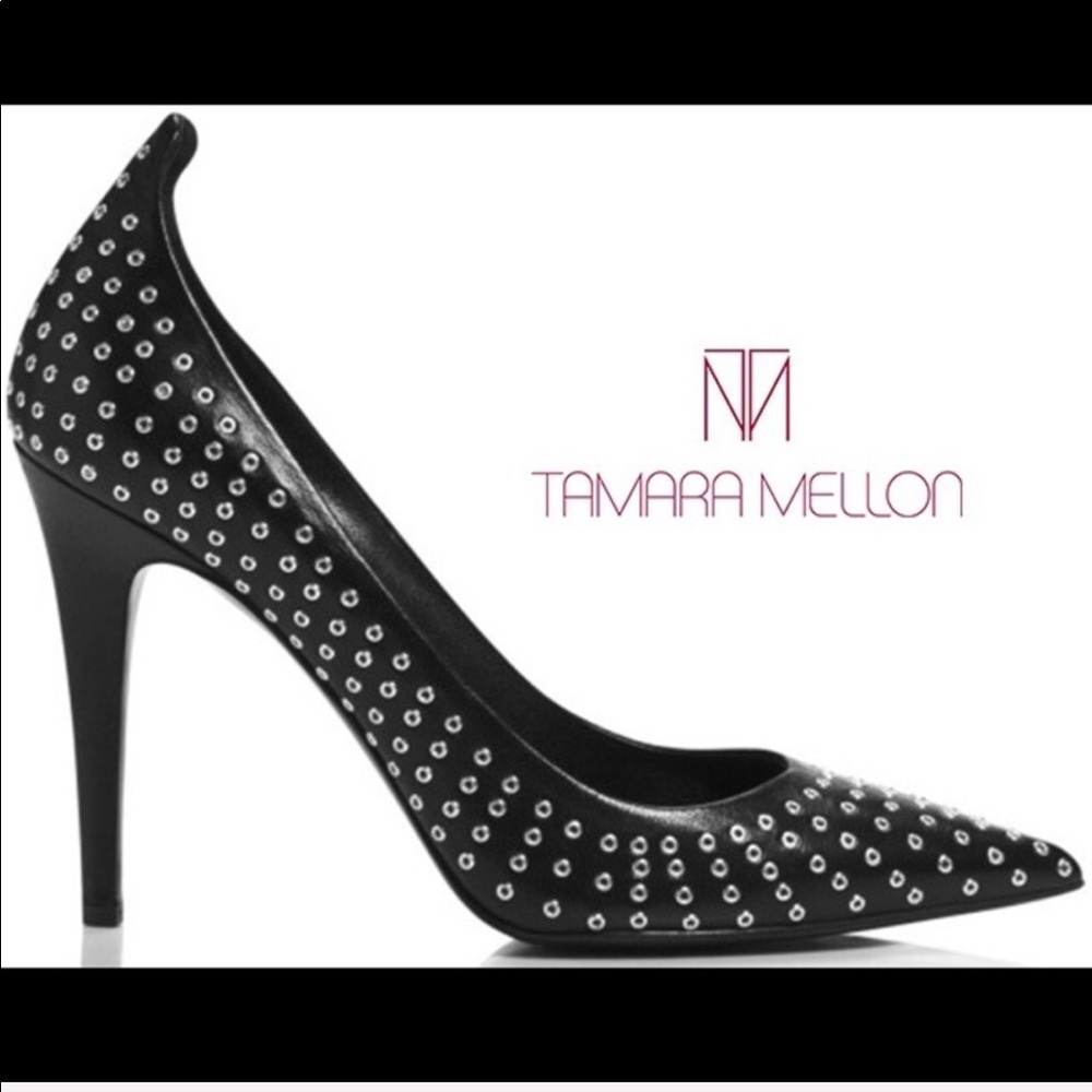 Tamara Mellon studded eyelet pumps size 9.5